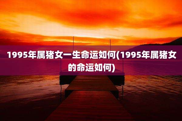 1995年属猪女一生命运如何(1995年属猪女的命运如何)