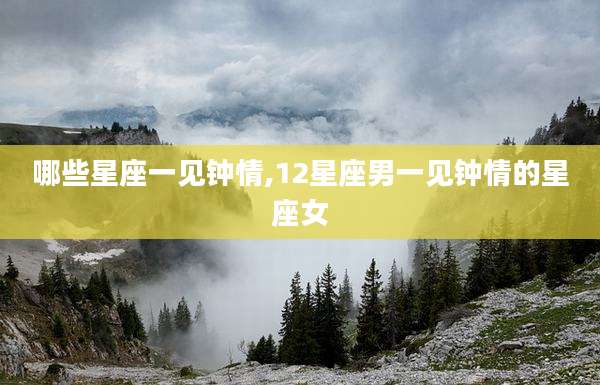 哪些星座一见钟情,12星座男一见钟情的星座女