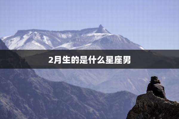 2月生的是什么星座男