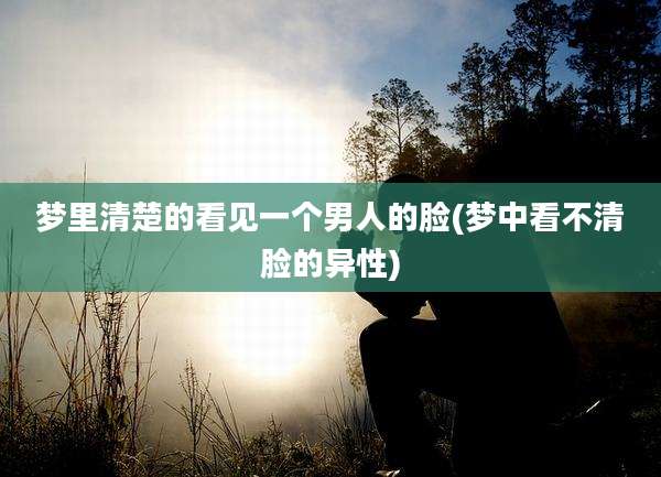 梦里清楚的看见一个男人的脸(梦中看不清脸的异性)