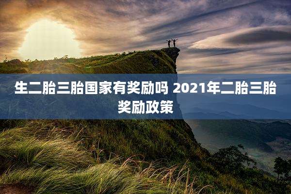 生二胎三胎国家有奖励吗 2021年二胎三胎奖励政策