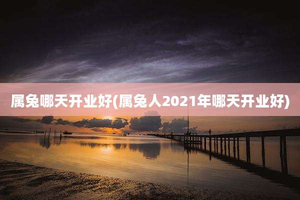 属兔哪天开业好(属兔人2021年哪天开业好)