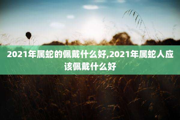 2021年属蛇的佩戴什么好,2021年属蛇人应该佩戴什么好