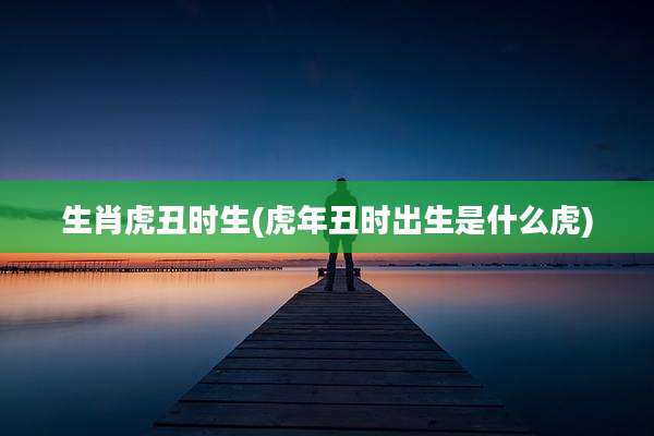 生肖虎丑时生(虎年丑时出生是什么虎)