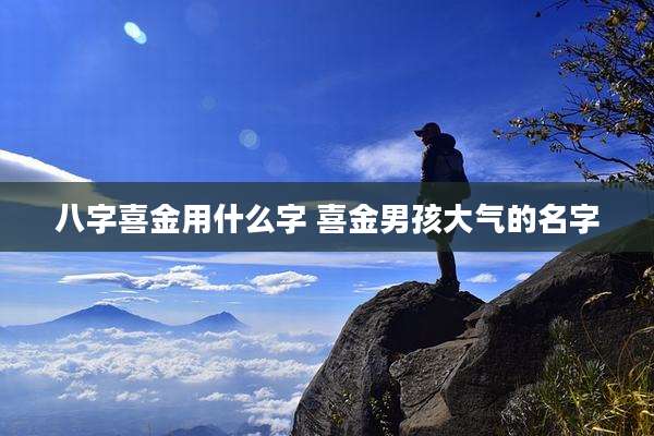八字喜金用什么字 喜金男孩大气的名字