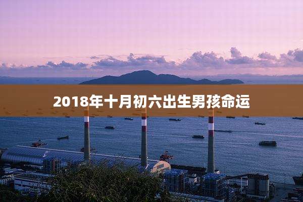 2018年十月初六出生男孩命运