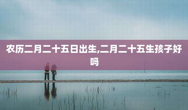 农历二月二十五日出生,二月二十五生孩子好吗