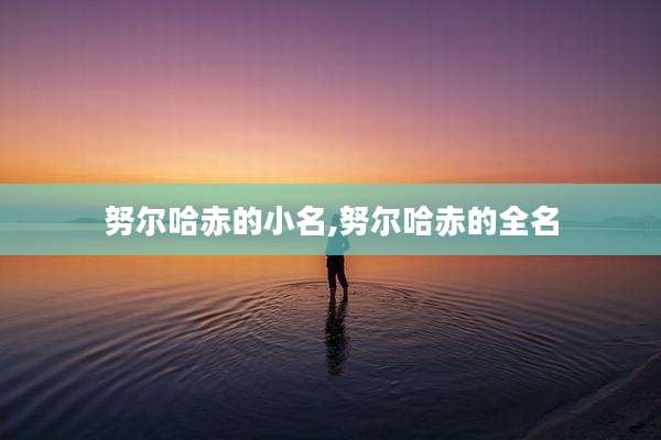 努尔哈赤的小名,努尔哈赤的全名