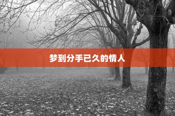 梦到分手已久的情人