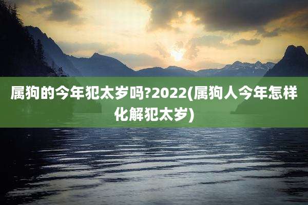属狗的今年犯太岁吗?2022(属狗人今年怎样化解犯太岁)