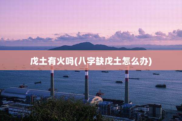 戊土有火吗(八字缺戊土怎么办)