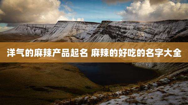 洋气的麻辣产品起名 麻辣的好吃的名字大全