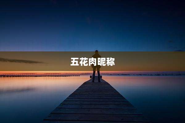 五花肉昵称