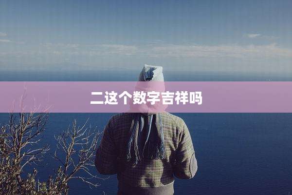 二这个数字吉祥吗