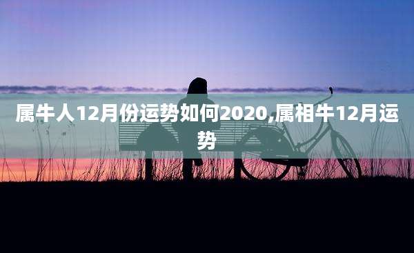 属牛人12月份运势如何2020,属相牛12月运势