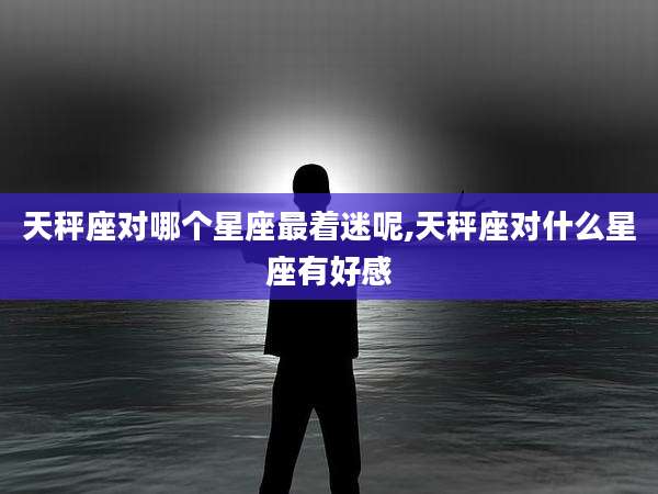 天秤座对哪个星座最着迷呢,天秤座对什么星座有好感