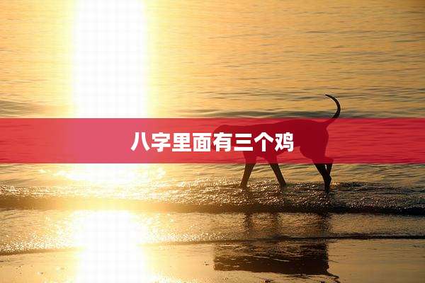 八字里面有三个鸡