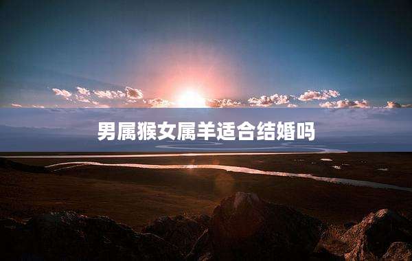 男属猴女属羊适合结婚吗