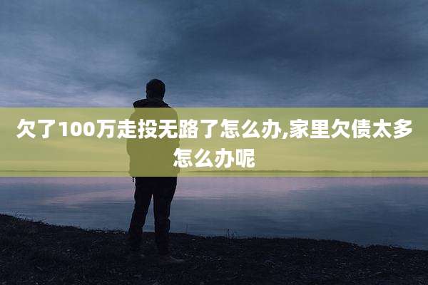 欠了100万走投无路了怎么办,家里欠债太多怎么办呢