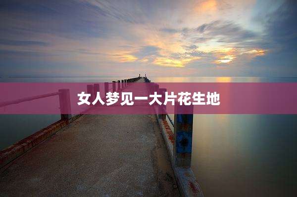 女人梦见一大片花生地