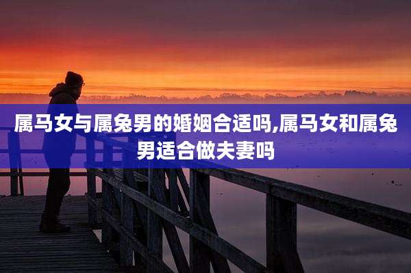 属马女与属兔男的婚姻合适吗,属马女和属兔男适合做夫妻吗