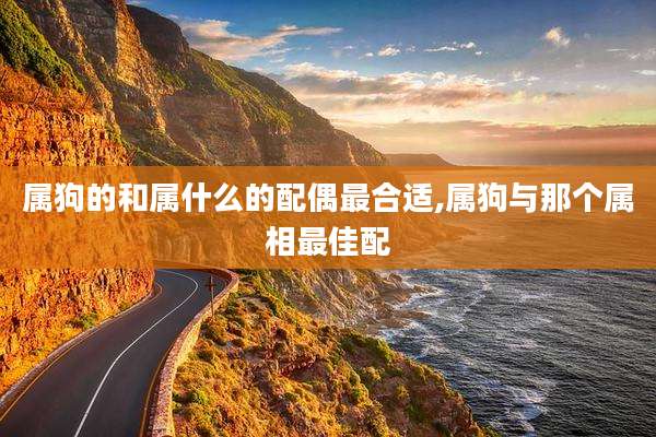 属狗的和属什么的配偶最合适,属狗与那个属相最佳配