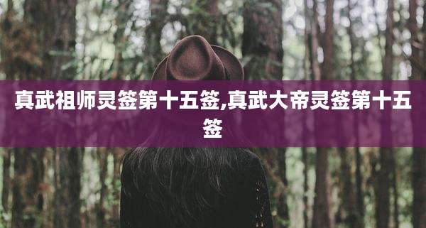 真武祖师灵签第十五签,真武大帝灵签第十五签