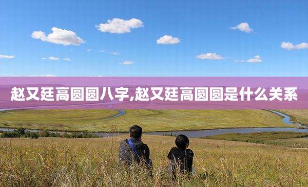 赵又廷高圆圆八字,赵又廷高圆圆是什么关系