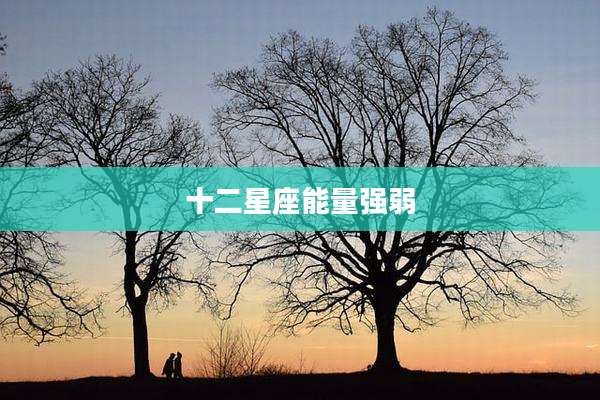 十二星座能量强弱