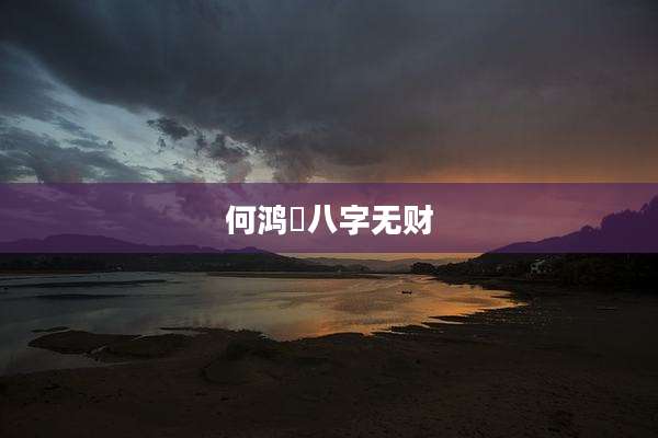何鸿燊八字无财