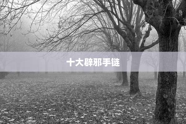 十大辟邪手链