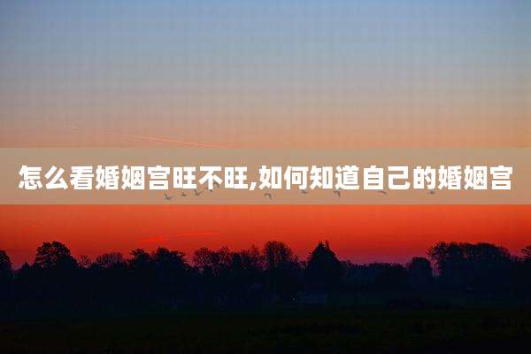 怎么看婚姻宫旺不旺,如何知道自己的婚姻宫