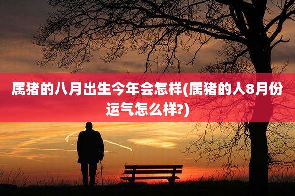 属猪的八月出生今年会怎样(属猪的人8月份运气怎么样?)