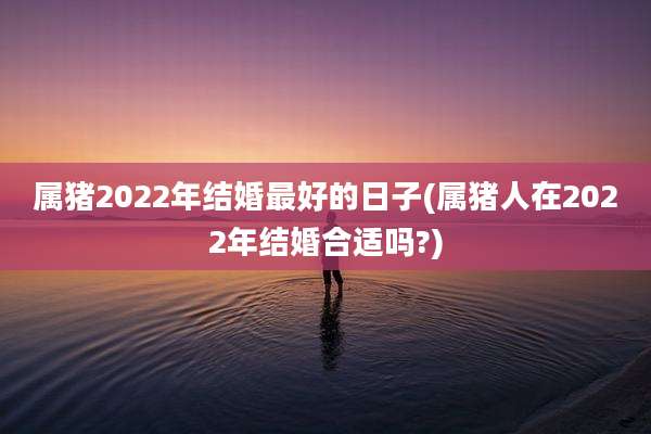 属猪2022年结婚最好的日子(属猪人在2022年结婚合适吗?)