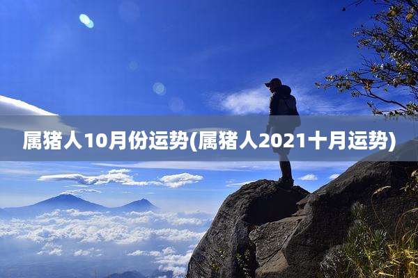 属猪人10月份运势(属猪人2021十月运势)