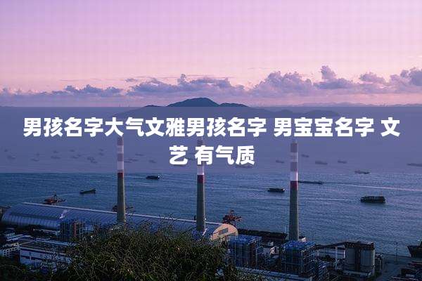 男孩名字大气文雅男孩名字 男宝宝名字 文艺 有气质