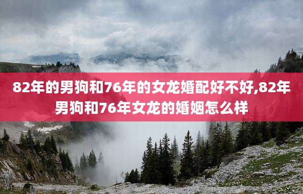82年的男狗和76年的女龙婚配好不好,82年男狗和76年女龙的婚姻怎么样