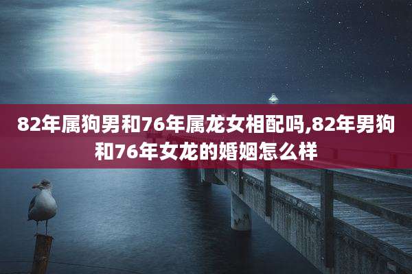 82年属狗男和76年属龙女相配吗,82年男狗和76年女龙的婚姻怎么样