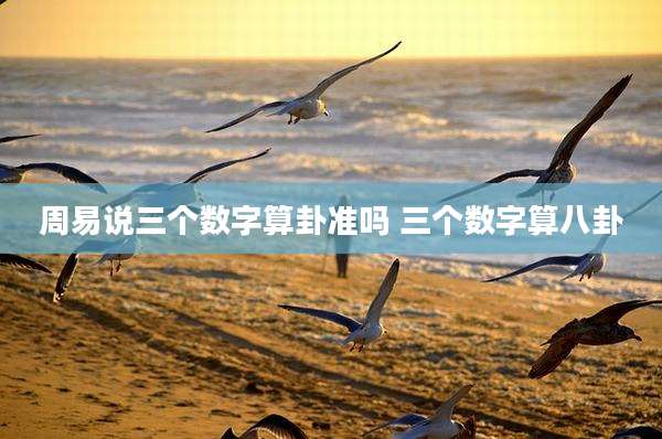 周易说三个数字算卦准吗 三个数字算八卦