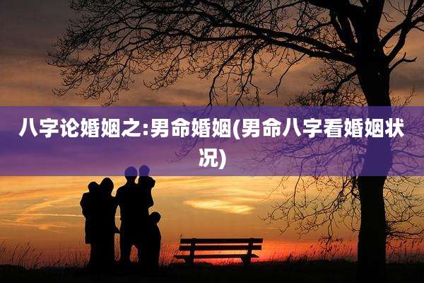 八字论婚姻之:男命婚姻(男命八字看婚姻状况)