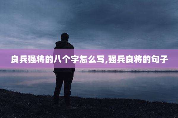 良兵强将的八个字怎么写,强兵良将的句子