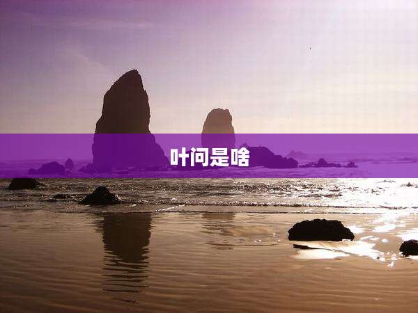 叶问是啥