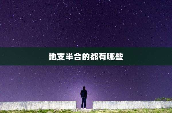 地支半合的都有哪些