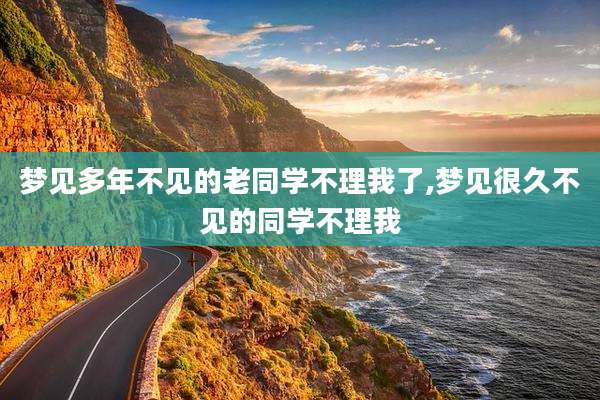 梦见多年不见的老同学不理我了,梦见很久不见的同学不理我