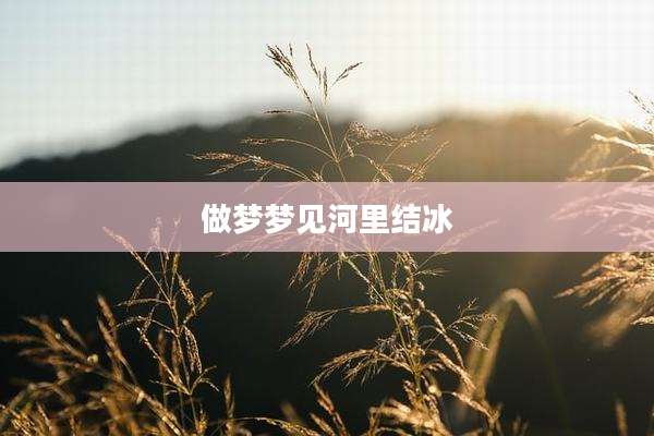 做梦梦见河里结冰