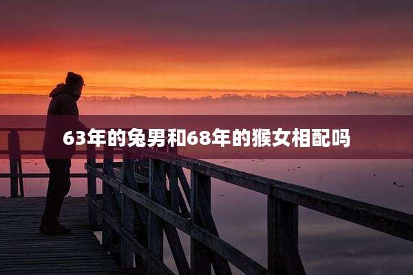 63年的兔男和68年的猴女相配吗