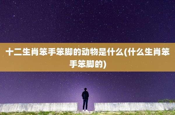 十二生肖笨手笨脚的动物是什么(什么生肖笨手笨脚的)