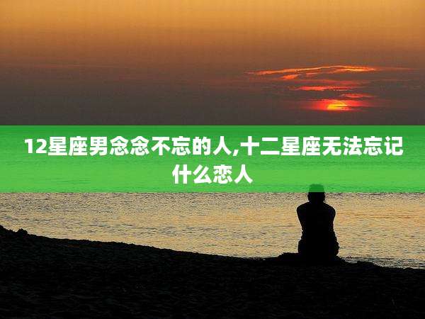 12星座男念念不忘的人,十二星座无法忘记什么恋人