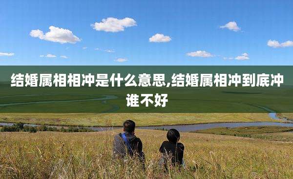 结婚属相相冲是什么意思,结婚属相冲到底冲谁不好