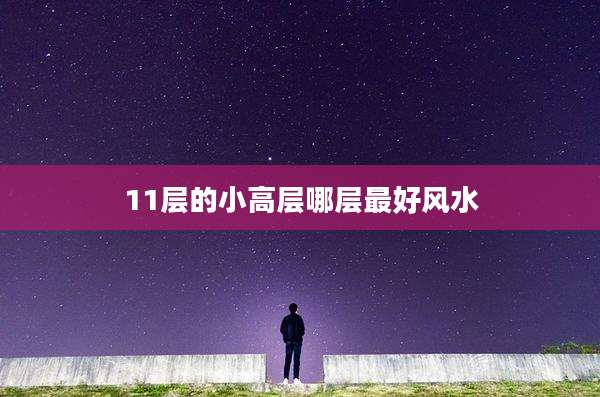 11层的小高层哪层最好风水